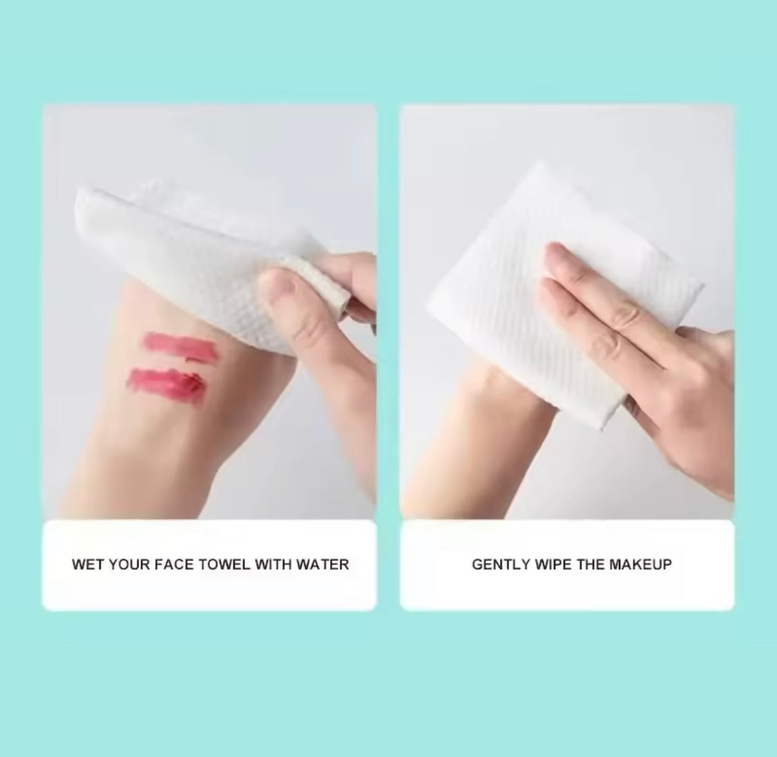 70pcs Disposable Face Towel, Makeup Removing Soft Wipes, Dry Cleanser Towelettes 70pcs Disposable Face Towel, Makeup Removing Soft Wipes, Dry Cleanser Towelettes